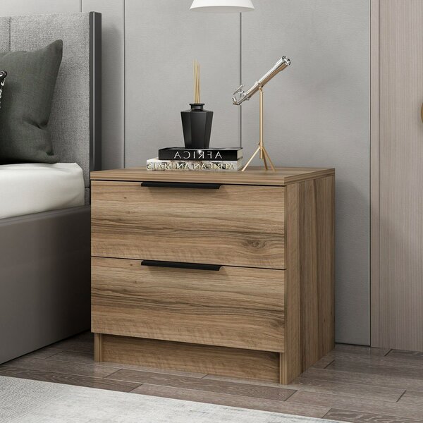 Hanah Home Éjjeliszekrény Walnut Kale Plus - 7911