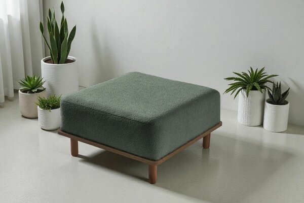 Atelier Del Sofa Puff Zöld Pia - Zöld
