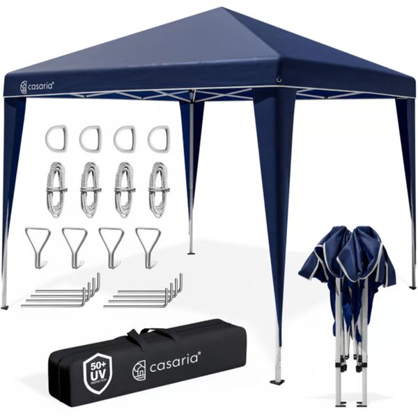 CAPRI party-sátor / rögzített pavilon, 3x3m, kék Casaria