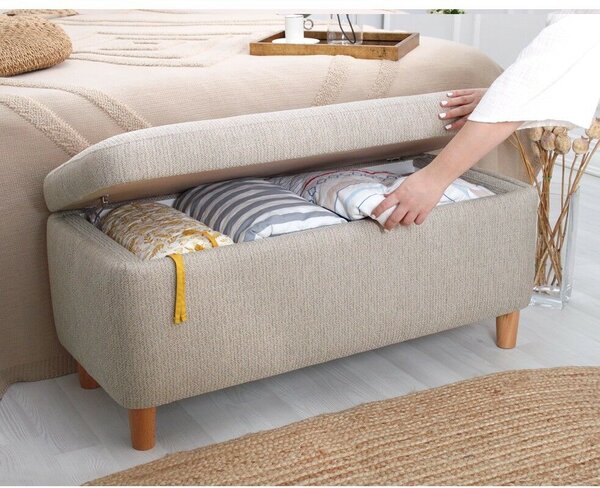Atelier Del Sofa Puff Bézs Rocio - Bézs