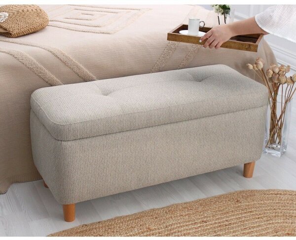Atelier Del Sofa Puff Bézs Rocio - Bézs