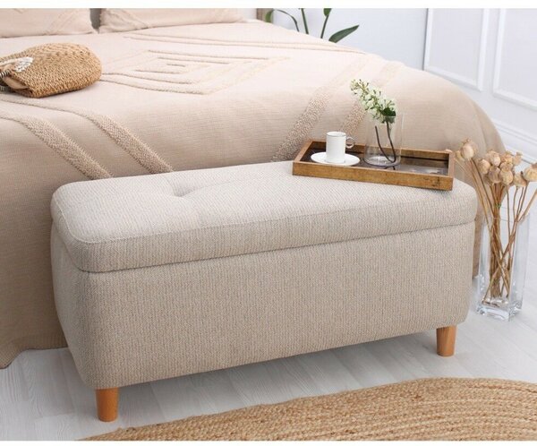 Atelier Del Sofa Puff Bézs Rocio - Bézs