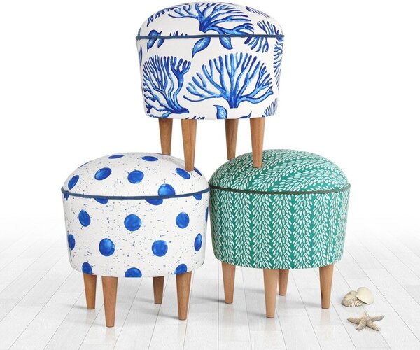 Atelier Del Sofa Rakamoz 8857 többszínű puff