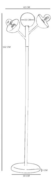 Opviq Floor Lamp White 8949-5