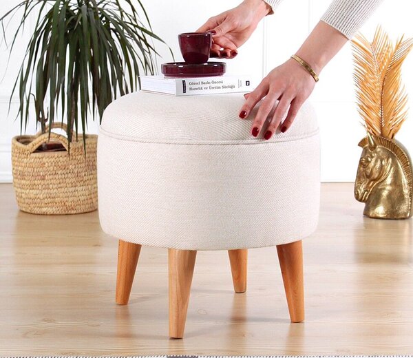 Atelier Del Sofa Moouv 7092 puff, krémszínű