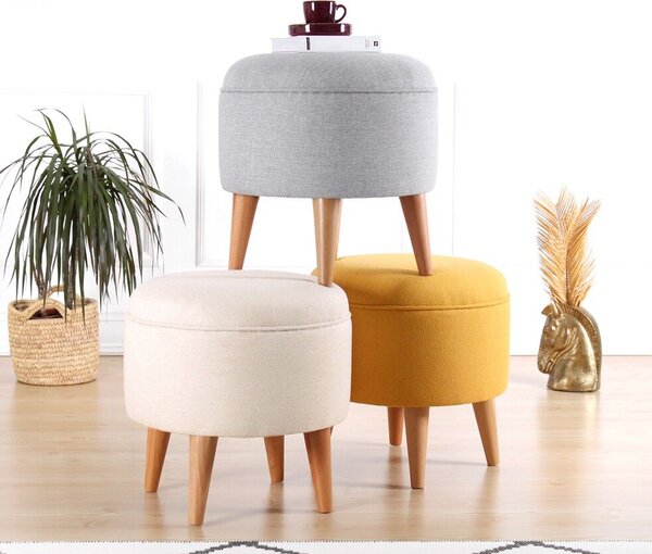 Atelier Del Sofa Moouv 7092 puff, krémszínű