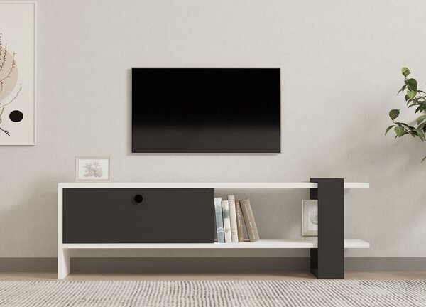 Hanah Home TV Stand Anthracite White Funda