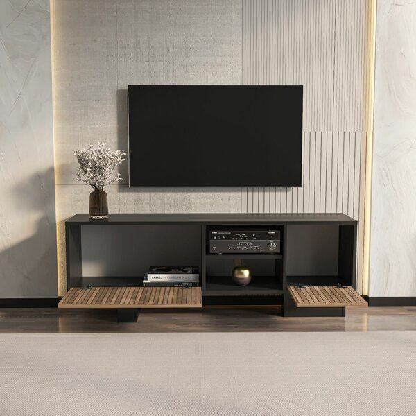 Hanah Home TV állvány Monaco - Fekete, Barna