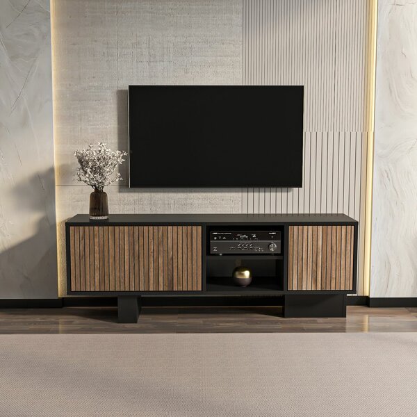 Hanah Home TV állvány Monaco - Fekete, Barna