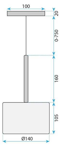 Mennyezeti lámpa APP1701-1CP GREY A