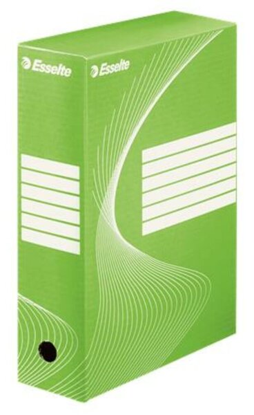 Archiválódoboz, A4, 100 mm, karton, ESSELTE Boxycolor, zöld (E128424)