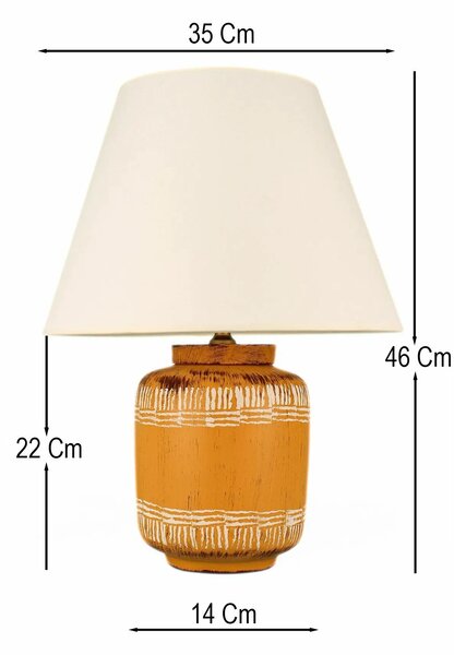 Opviq Asztali Lámpa Narancssárga BK059