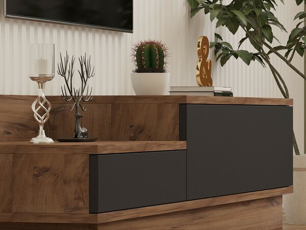 Hanah Home TV állvány Atlantic Pine Antracit Asır