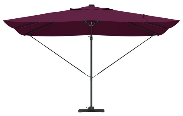 Napernyő 352 x 251 x 265 cm Pamut és Alumínium Bordeaux piros