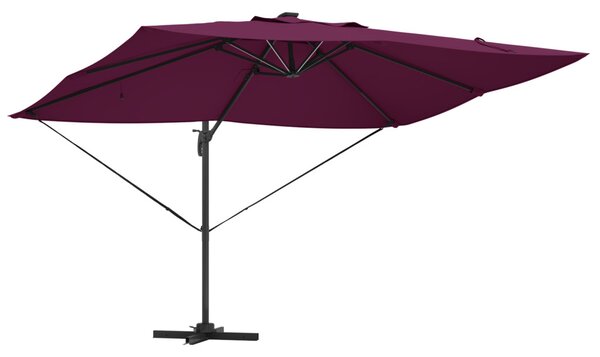 Napernyő 352 x 251 x 265 cm Pamut és Alumínium Bordeaux piros