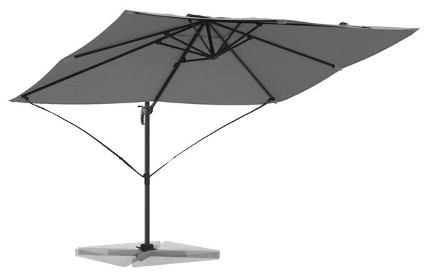 Napernyő Antracit 351 x 250 x 260 cm Pamut és Alumínium