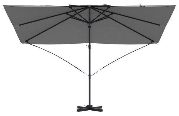 Napernyő Antracit 351 x 250 x 260 cm Pamut és Alumínium
