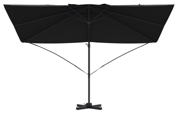 Napernyő Fekete 351 x 250 x 260 cm Pamut és Alumínium
