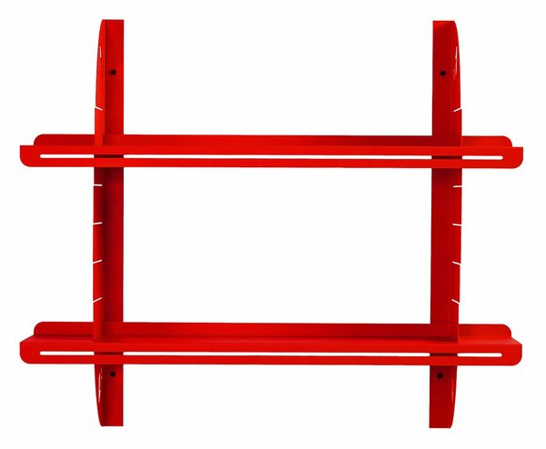 Hanah Home Dekoratív fém fali polc Piros Vlnt126R3020