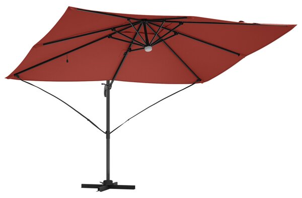 Napernyő Terrakotta 351 x 250 x 253 cm Pamut és Alumínium
