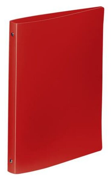 Gyűrűs könyv, 4 gyűrű, 25 mm, A4, PP, VIQUEL Essentiel, piros (IV020901)