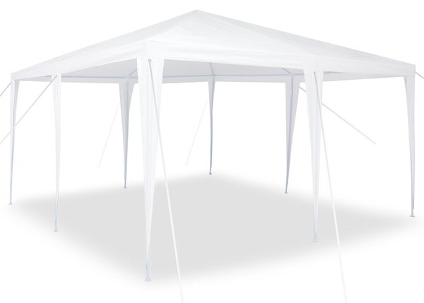 Partysátor Fehér 400 x 400 x 266 cm Poliészter és Acél