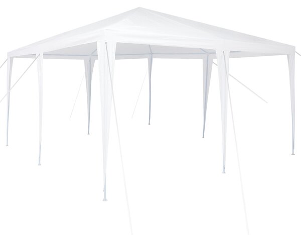 Partysátor Fehér 400 x 400 x 266 cm Poliészter és Acél