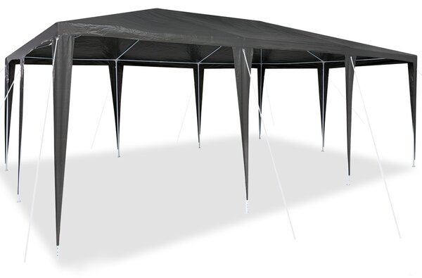 Partysátor Antracit 600 x 400 x 266 cm Poliészter és Acél