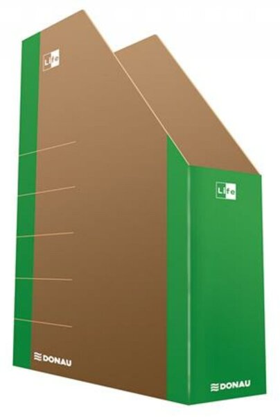 Iratpapucs, karton, 80 mm, DONAU Life, neon zöld (D3550Z)