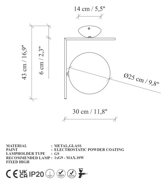 Opviq Fekete Csillár Luminar - 14120