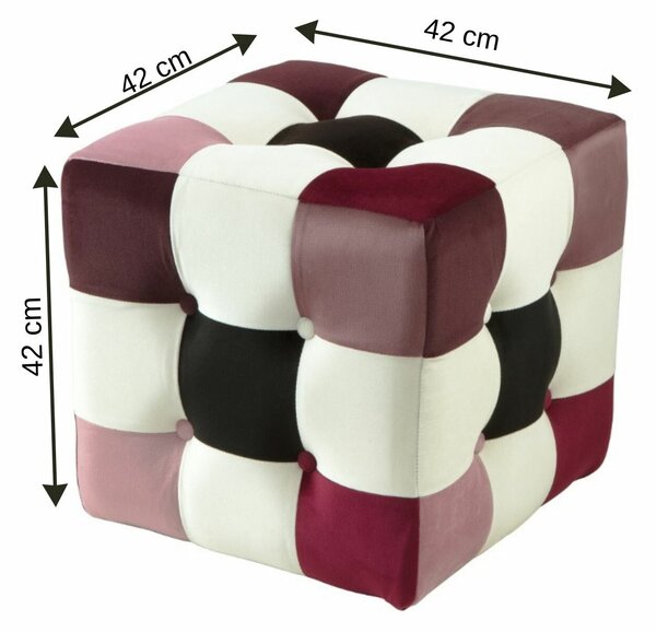 Atelier Del Sofa Többszínű Patchwork Puff v2