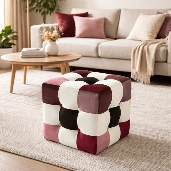 Atelier Del Sofa Többszínű Patchwork Puff v2