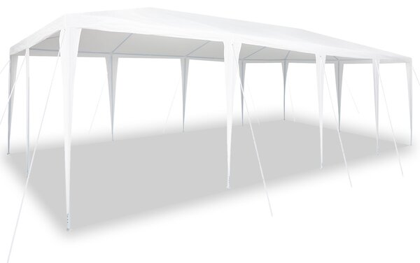 Partysátor Fehér 800 x 400 x 266 cm Poliészter és Acél