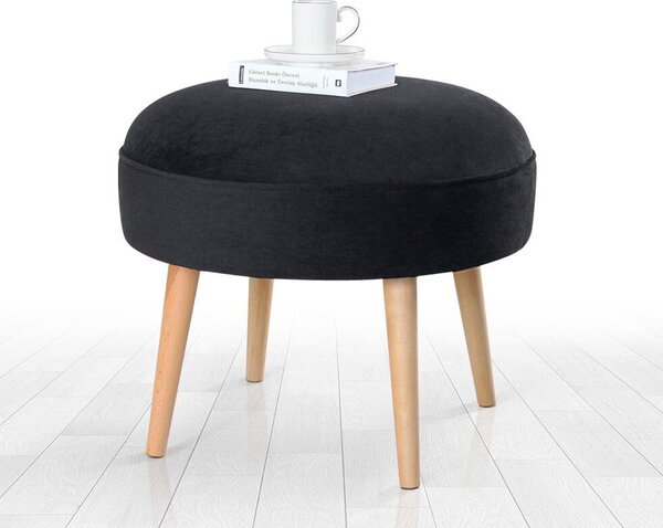 Atelier Del Sofa Romley fekete puff - fekete