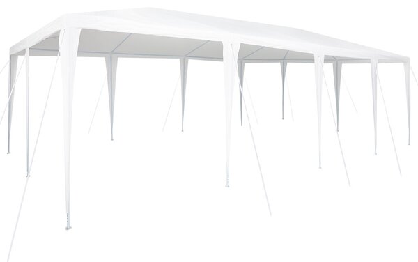 Partysátor Fehér 800 x 400 x 266 cm Poliészter és Acél