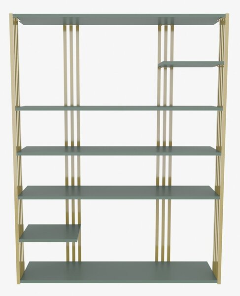 Hanah Home könyvespolc Green Gold Jenny - zöld, arany
