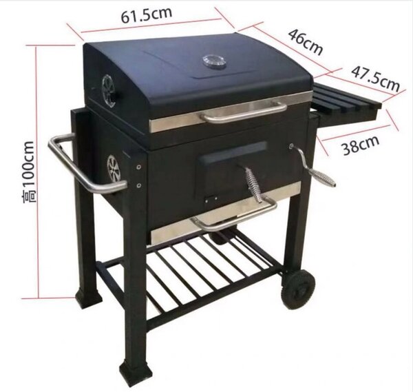 Faszenes grillező 113x64x106cm - PDQ41957