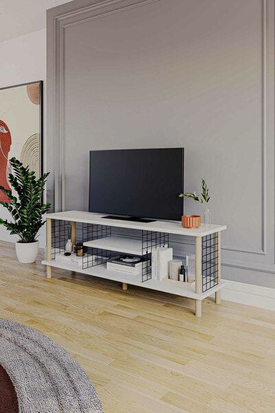 Hanah Home TV Stand White Peka-0048 - White