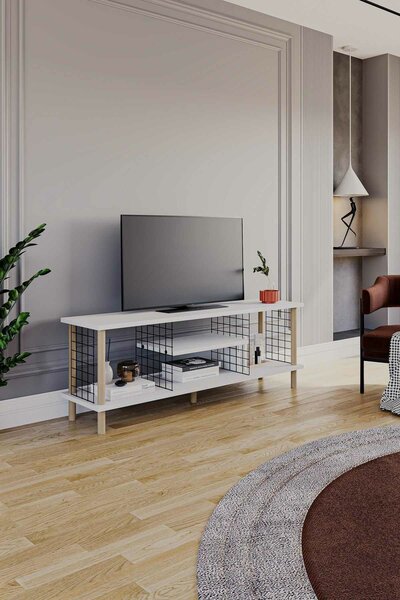 Hanah Home TV Stand White Peka-0048 - White