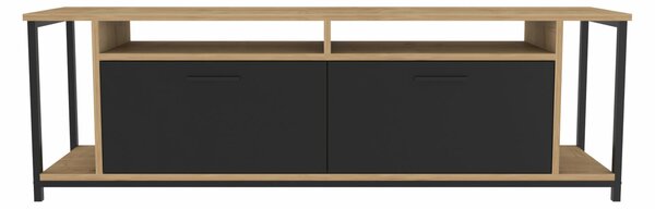 Hanah Home Omar TV állvány - tölgy, fekete