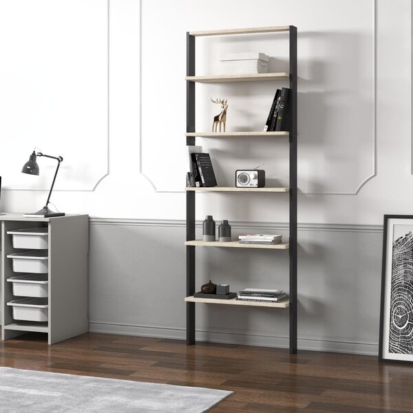 Hanah Home Könyvespolc Travertine Anthracite Hero - Travertin, Antracit