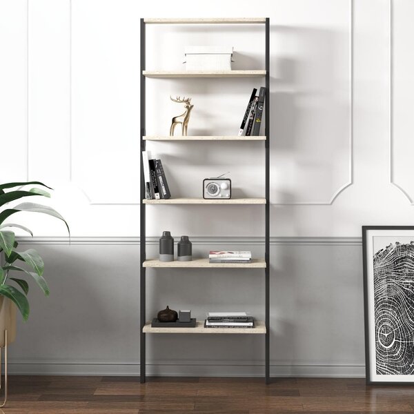 Hanah Home Könyvespolc Travertine Anthracite Hero - Travertin, Antracit
