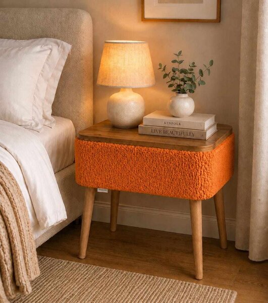 Hanah Home Éjjeliszekrény Orange Nova - Narancssárga