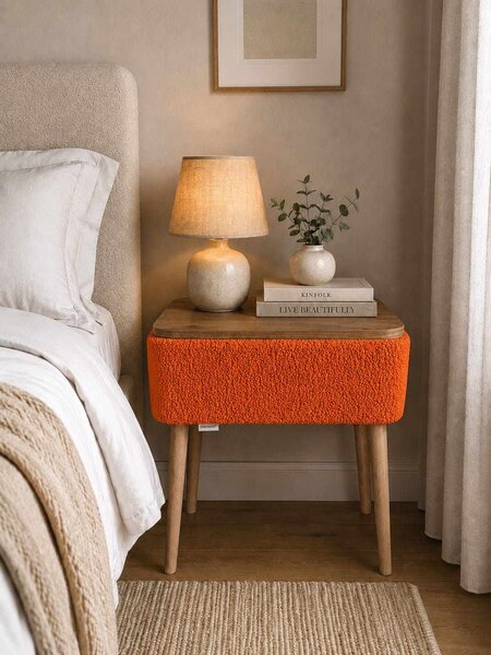 Hanah Home Éjjeliszekrény Orange Nova - Narancssárga