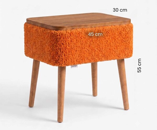 Hanah Home Éjjeliszekrény Orange Nova - Narancssárga