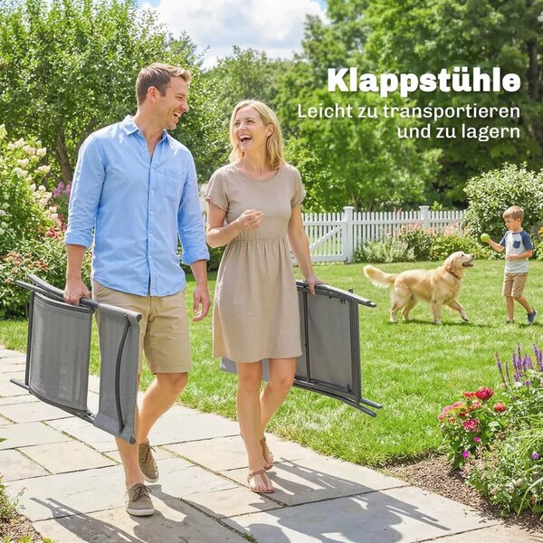 Outsunny Kerti bútor garnitúra, összecsukható ülőgarnitúra, 5 részes, asztal 4 légáteresztő székkel, fahatású