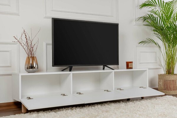 Hanah Home TV Stand White Alvin - White