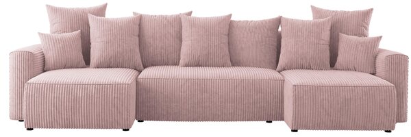 Sarokkanapé Denia U (púder rózsaszín)