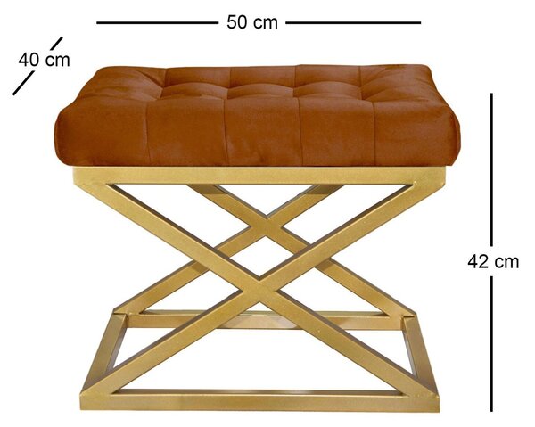 Atelier Del Sofa Puff Arany Terrakotta Capraz - Arany, Terrakotta