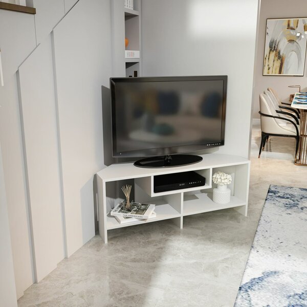 Hanah Home TV Stand White Maldiv - White